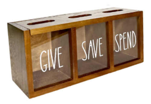 Piggy Bank De Madera Banco Banco Niños Biños Marrón