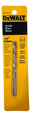 Mecha Para Metal Dewalt 1/4  6.3mm