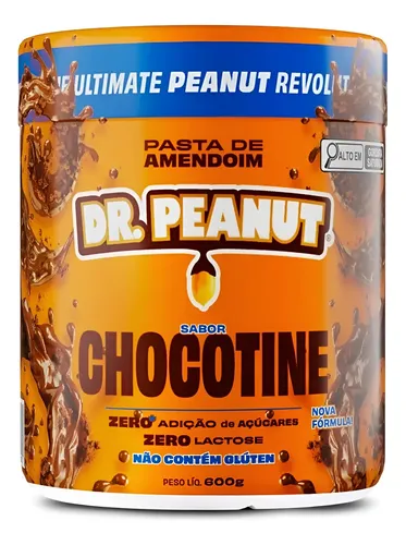 Pasta de Amendoim Dr. Peanut Gourmet Sabor Chocotine 600g