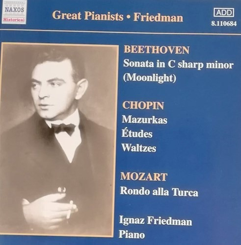 Cte Rec Vol 1 Beeth/chopin/moz - Friedmann (cd)