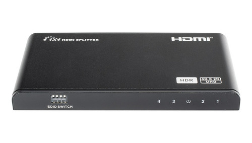 Divisor Splitter Hdmi 4k 1 Entrada A 4 Salidas Simultaneas