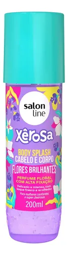 Body Splash Cabelo E Corpo Xêrosa Flores Brilhantes 200ml
