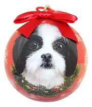 Comprar Shih Tzu Ornamento De Navidad A Prueba De Romper La Bola Fác