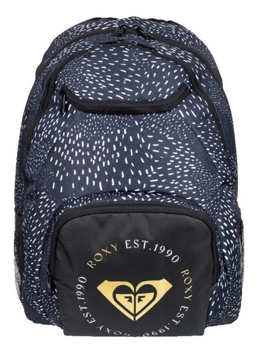 Mochila Roxy Modelo Shadow Swell Printed Negro Importada