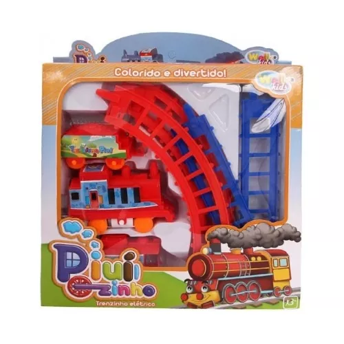 Trem Brinquedo A Pilha Trenzinho Eletrico Kids Com Trilho