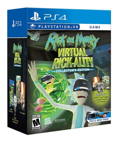 Rick And Morty Virtual Rickality Collectors Ed Vr Ps4 Funko.