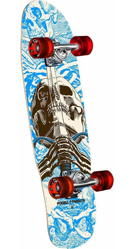 Powell Peralta Monopatín Completo Con Cráneo Y Espada, 7.9 X