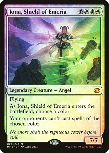 Magic Mtg Iona, Shield Of Emeria Modern Masters: 2015 Foil (Usado)