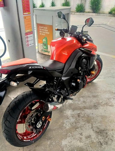 Imagem 8 de 15 de Kawasaki Z1000 2012 / Laranja