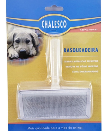 Rasqueadeira Pet Profissional Para Cachorros Nº 3 Chalesco Cor Madeira