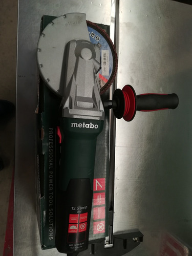 Metabo Wef 15-150 Quick Esmeriladora De 6 Cabeza Plana Color Verde Frecuencia 60