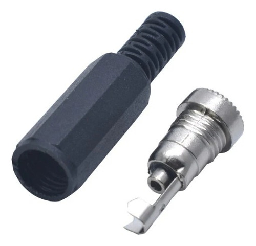 Conector Jack Macho Dc 5.5x2.1mm Plástico X 2 Unidades