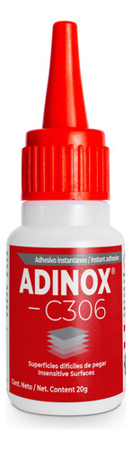 Adinox® C306, Adhesivo Instantáneo Secado Rápido Color Transparente