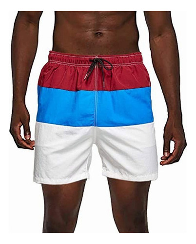 Traje De Baño Con Secado Rápido For Hombre, Ideal P/playa