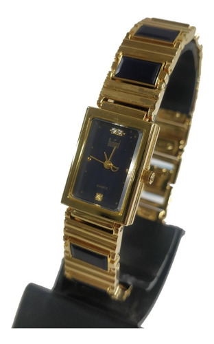 Relogio Dumont Dourado Feminino Quadrado Retangular