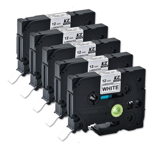 5pcs Cinta De Etiquetas Tze231 Para Impresora Brother Ptouch