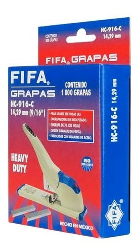 Fifa Grapas Hc-916 C 1000 Piezas Grapa De 70-120 Hojas