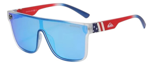 Gafas De Sol Quiksilver Tornas Bolsa Paño Caja Proteccion Uv Espejo Multicolor Azul Rojo Rojo
