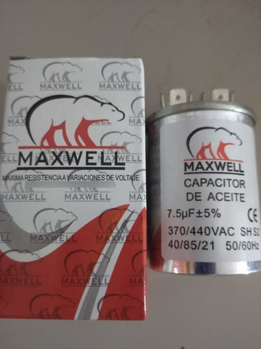 Capacitador De 7.5uf De Aceite Maxwell