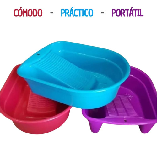 ! Lavadero De Plástico Portatil Multiusos Lava Fácil 15