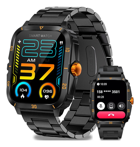 Reloj Inteligente Hombre Bt Llamada Impermeable Smartwatch