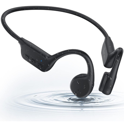 Audífonos De Natación Bone Conduction Ear-hook Ipx8 Color Negro