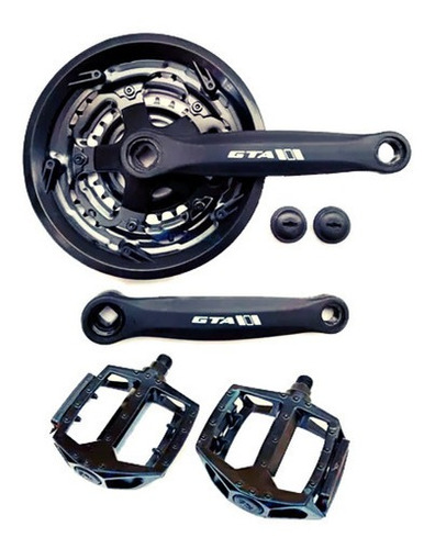 Pe De Vela Ltx Gta Tipo Shimano  + Pedal Alumínio Plataforma