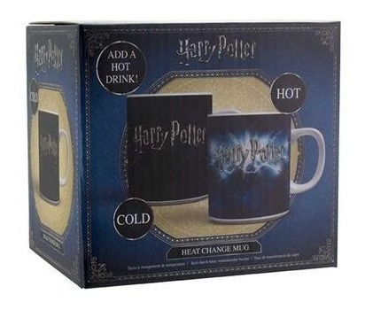 1 Taza Magica Ceramica Harry Potter Logo Termosensible