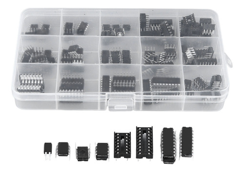 Kit De Chips Ic, 100 Unidades, 12 Tipos De Chips Amplificado