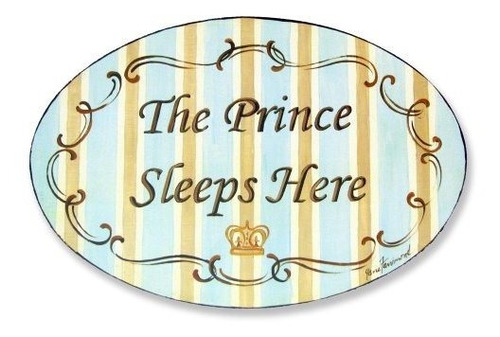 The Kids Room By Stupell The Prince Sleeps Here Placa De Par