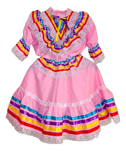 Vestido Regional De Jalisco Folclórico De Jalisco Talla 2