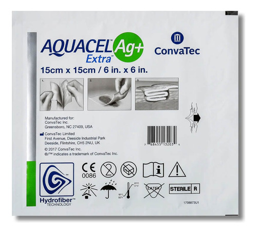 Aquacel Ag+ Extra De 15x15cm 100%original 