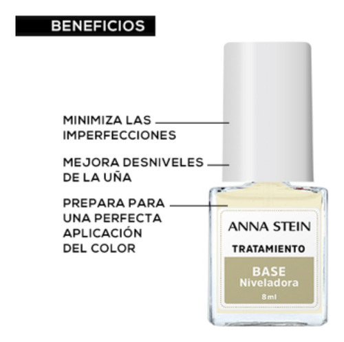 Imagen 2 de 5 de Tratamiento Para Uñas Base Niveladora Anna Stein