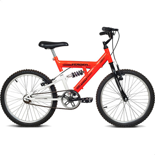 Bicicleta Aro 20 Eagle Laranja/branca Bike Adulta