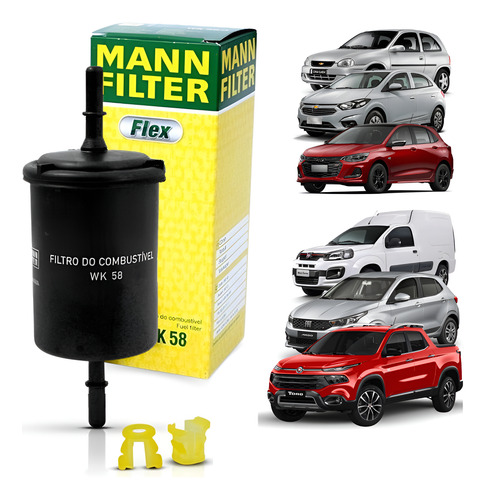 Filtro Combustível Corsa Celta Onix Etios Toro Fit Uno Mann