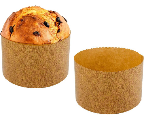 Molde De Panettone Fino (papel Fino, Pequeño 17.64 Oz), Paqu