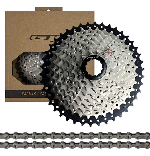 Combo Pacha Cassette Gw 9 V 11-42 + Cadenilla Shimano Hg53