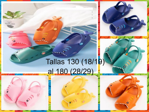 Sandalias/zuecos Para Niños/as Mod. Tiburón