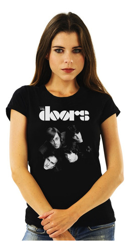 Polera Mujer The Doors Band Photo Rock Impresión Directa