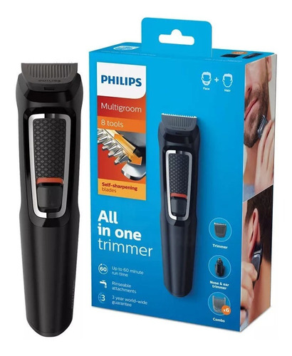 Kit De Corta Barba Philips Recortador Recargable 3730 Dimm