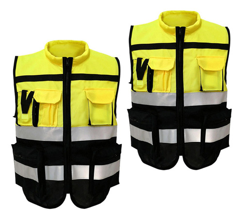 2 Pieces Of Safety Reflective With Traffic Strips