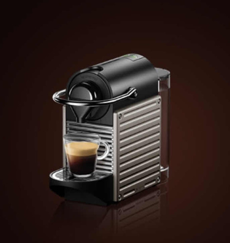 Cafetera Nespresso Pixie Titan Negra Y Gris