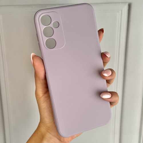Funda Silicona Cubre Cámara Para Samsung Linea- Coolcase Púrpura A36