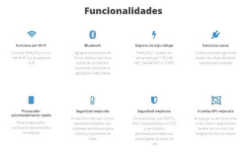 Relevador Inalámbrico Inteligente 16a, 110-230 V Shellyplus1