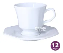 Comprar 12 Xícaras Chá Com Pires Prisma Porcelana Schmidt 2a Linha