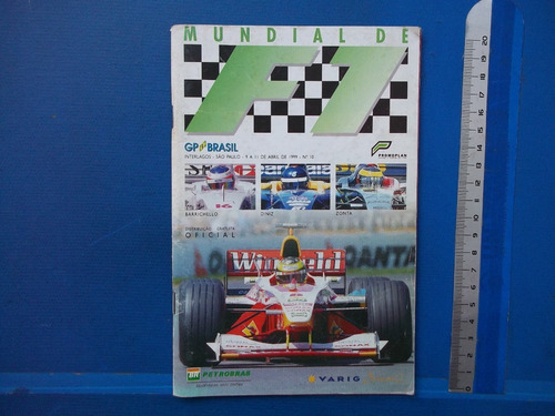 Revista Mundial De Fórmula 1 Gp Brasil 1999 Interlagos Sp