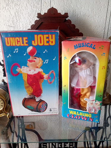 Juguetes Antiguo Payasitos Walking Clow Uncle Joey Colección