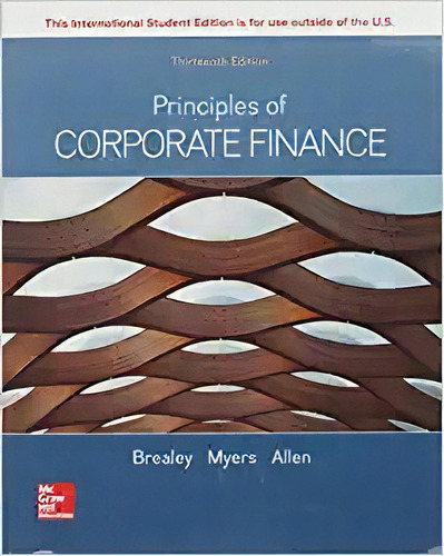 Principles Of Corporate Finance, De Richard Brealey. Editorial Mcgraw-hill Education En Inglés