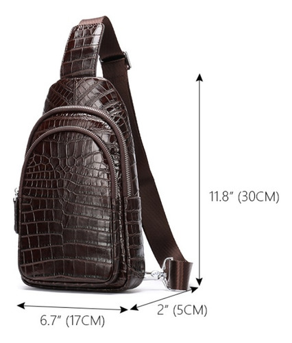 Bolso De Pecho/bolso De Primera Capa Con Patrón De