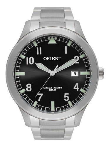 Relógio Analógico Orient Mbss1361 P2sx Aço Inox Preto 1361